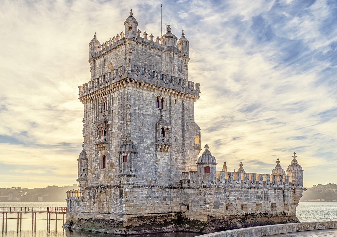 Tower of Belem (Torre de Belem), Lisbon, Portugal.